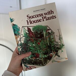 1979 vintage hardback readers digest success with houseplants
